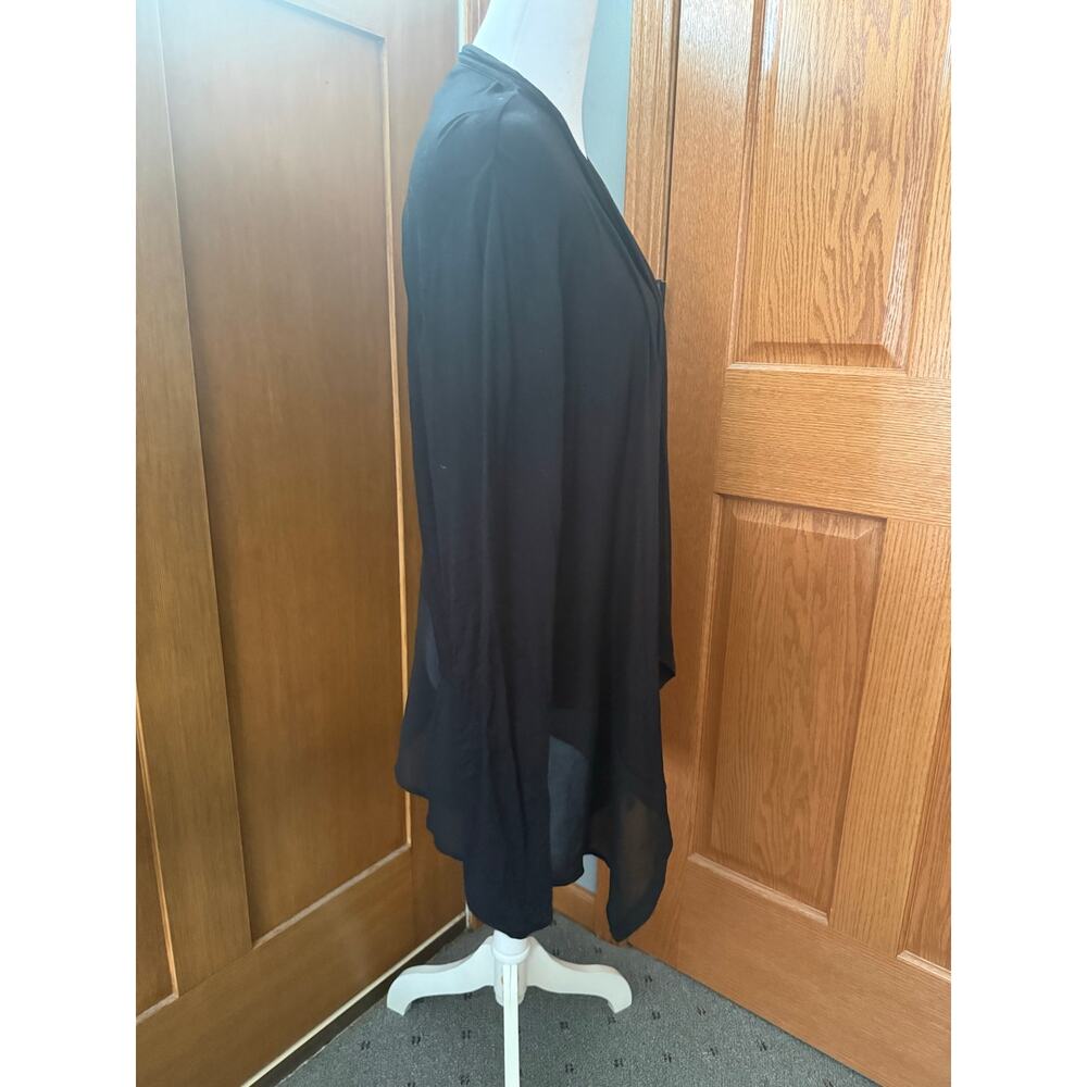 August Moon Light Weight Black Cardigan Size Large - Picture 3 of 6